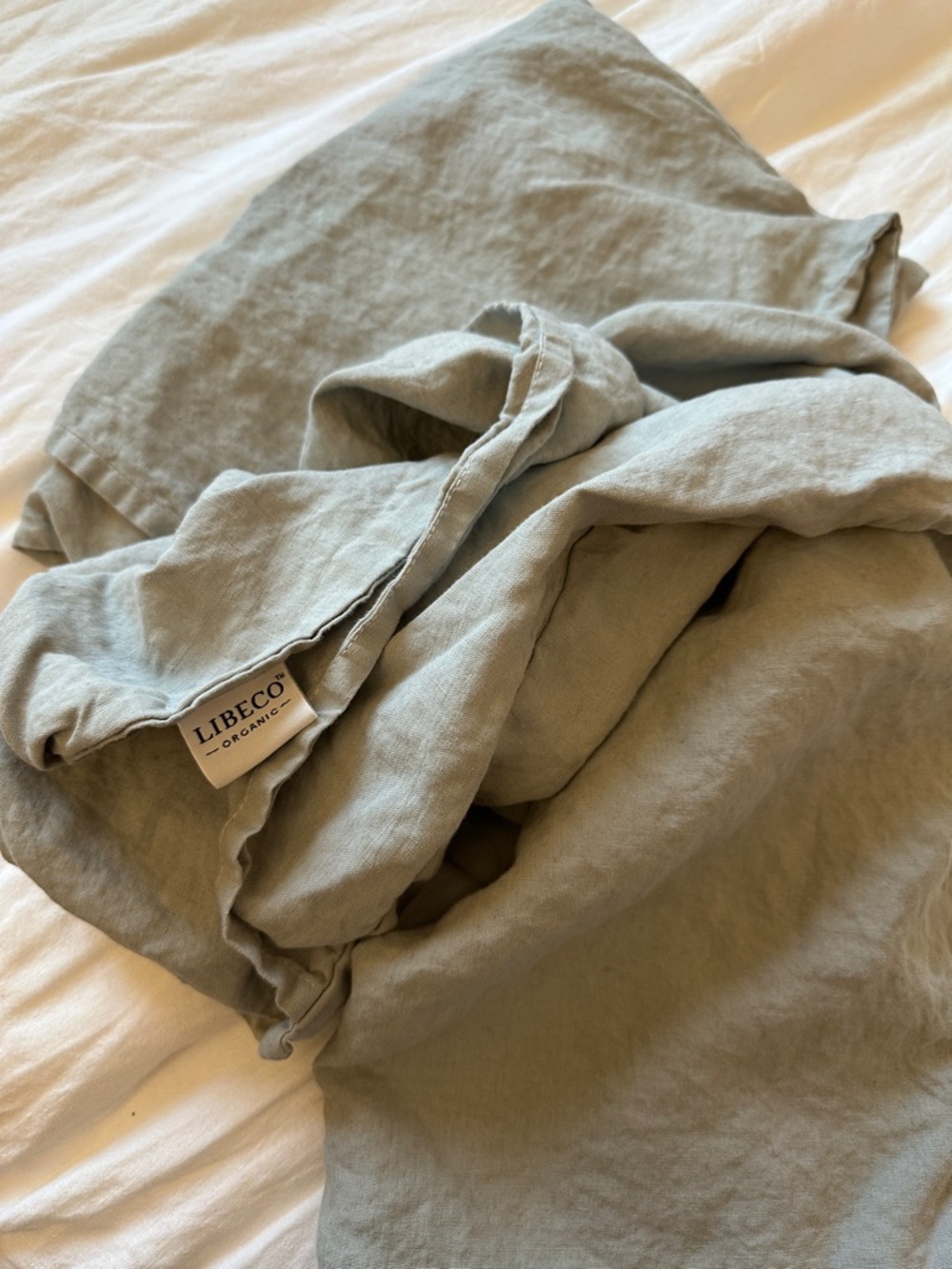 Libeco Organic made in Belgium set of 2 Linen Pillowcase covers Gray